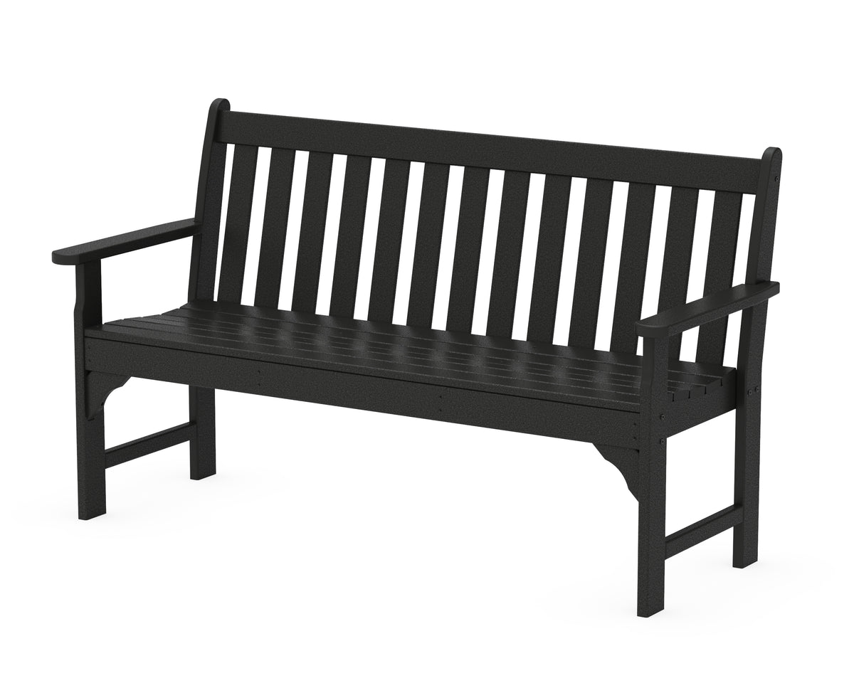 POLYWOOD Vineyard 60" Bench in Black
