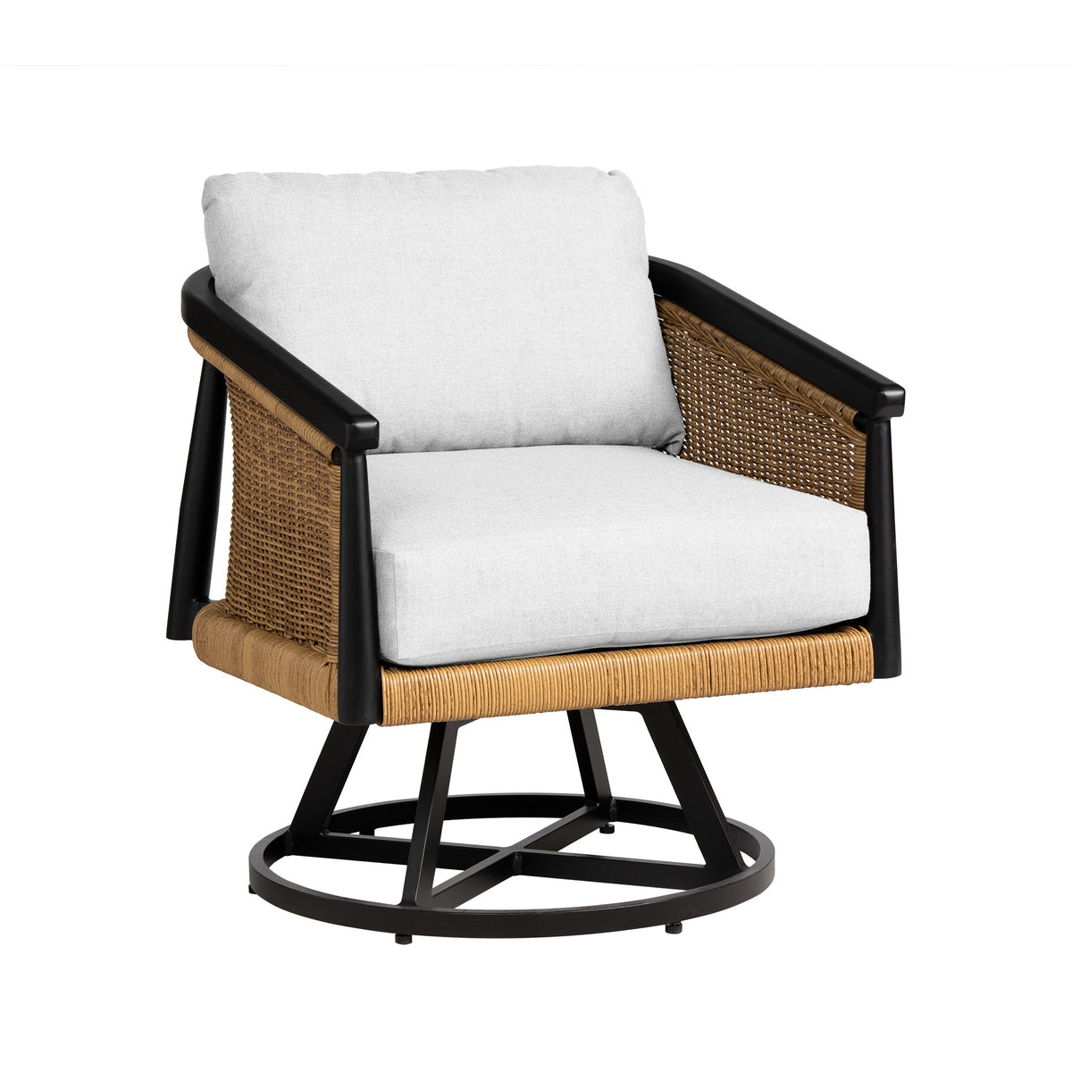Lloyd Flanders Galloway Swivel Lounge Chair, lifestyle photo 1