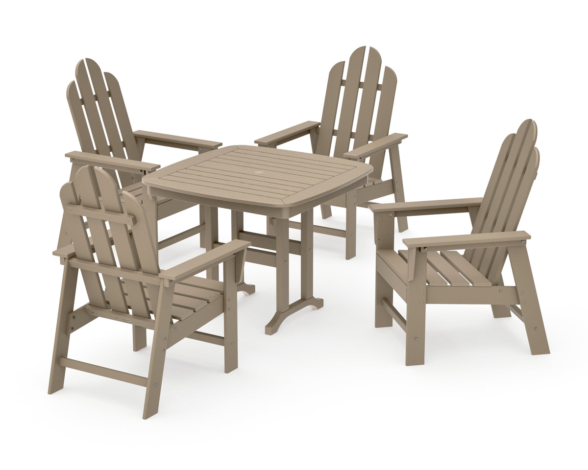 POLYWOOD Long Island 5-Piece Dining Set in Vintage Sahara