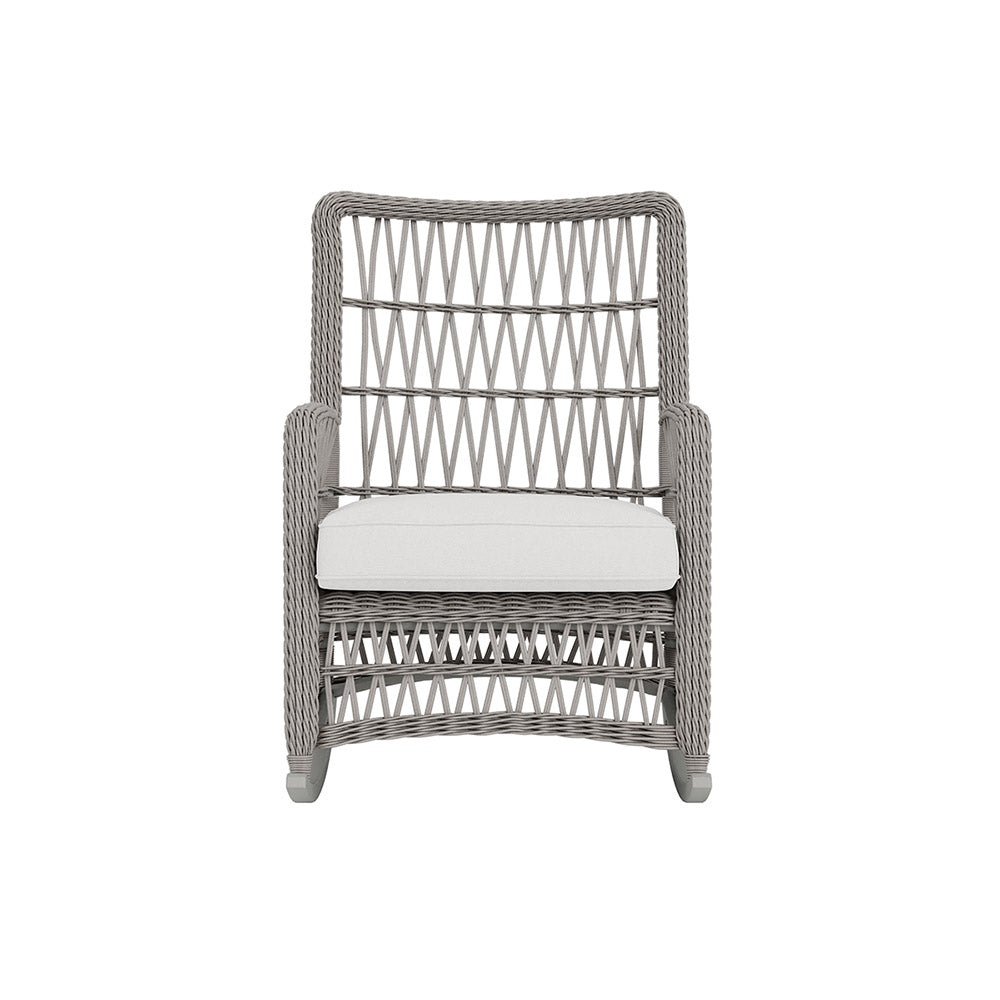 Lloyd Flanders Mackinac High Back Porch Rocker, lifestyle photo 2