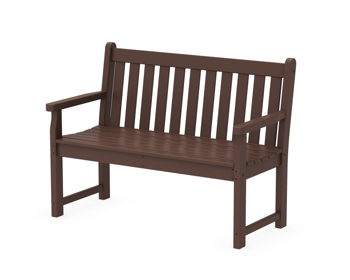 POLYWOOD Traditional Garden 48" Bench in Mahogany