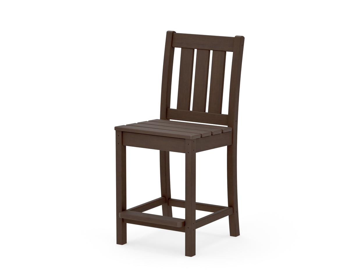 POLYWOOD Oxford Counter Side Chair in Kona