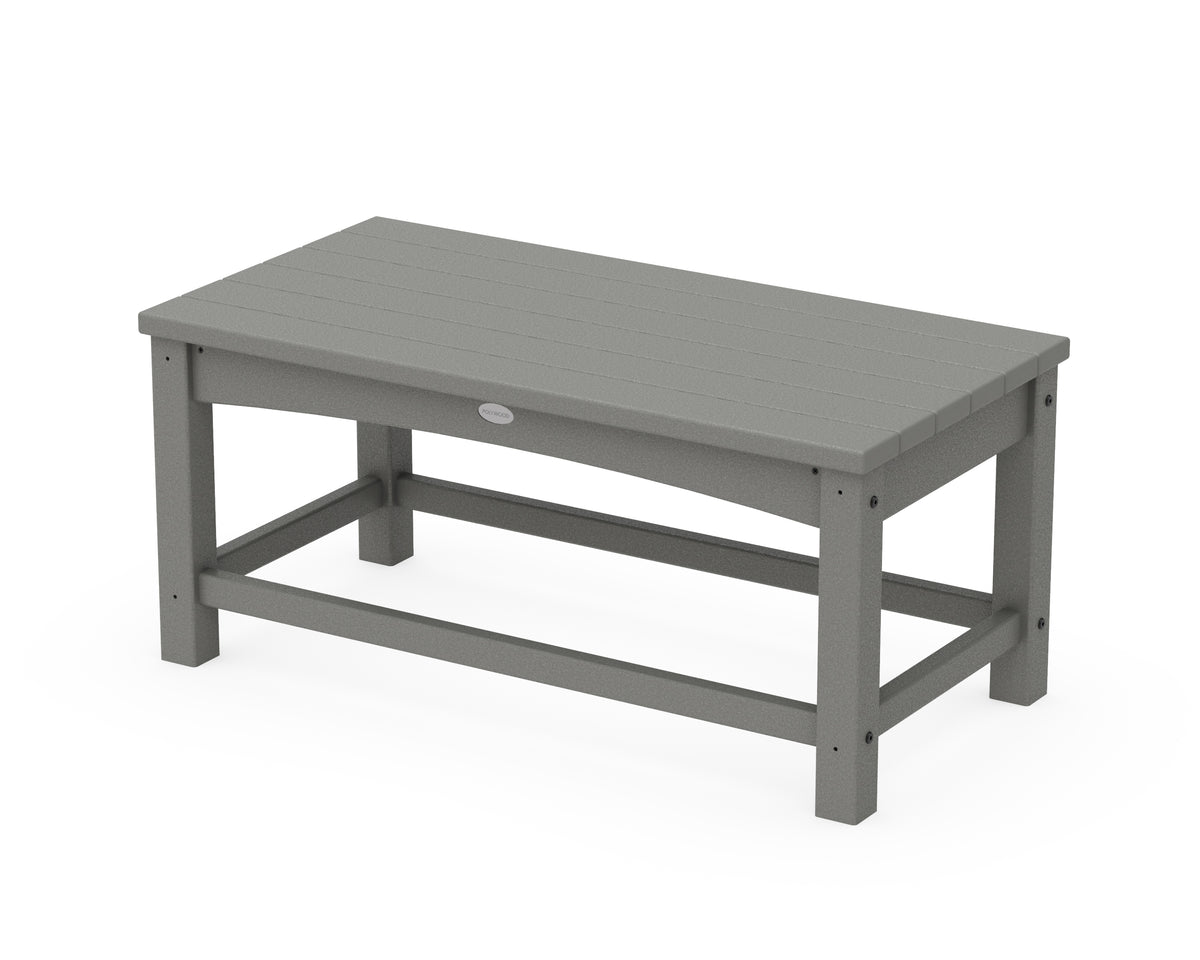POLYWOOD Club Coffee Table in Slate Grey