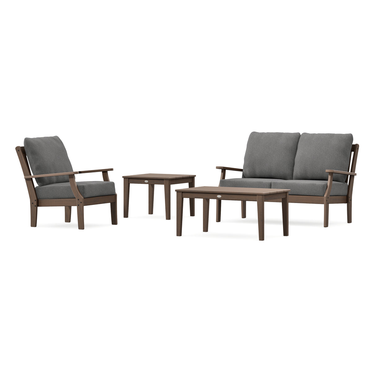 POLYWOOD Braxton 4-Piece Deep Seating Set in Kona