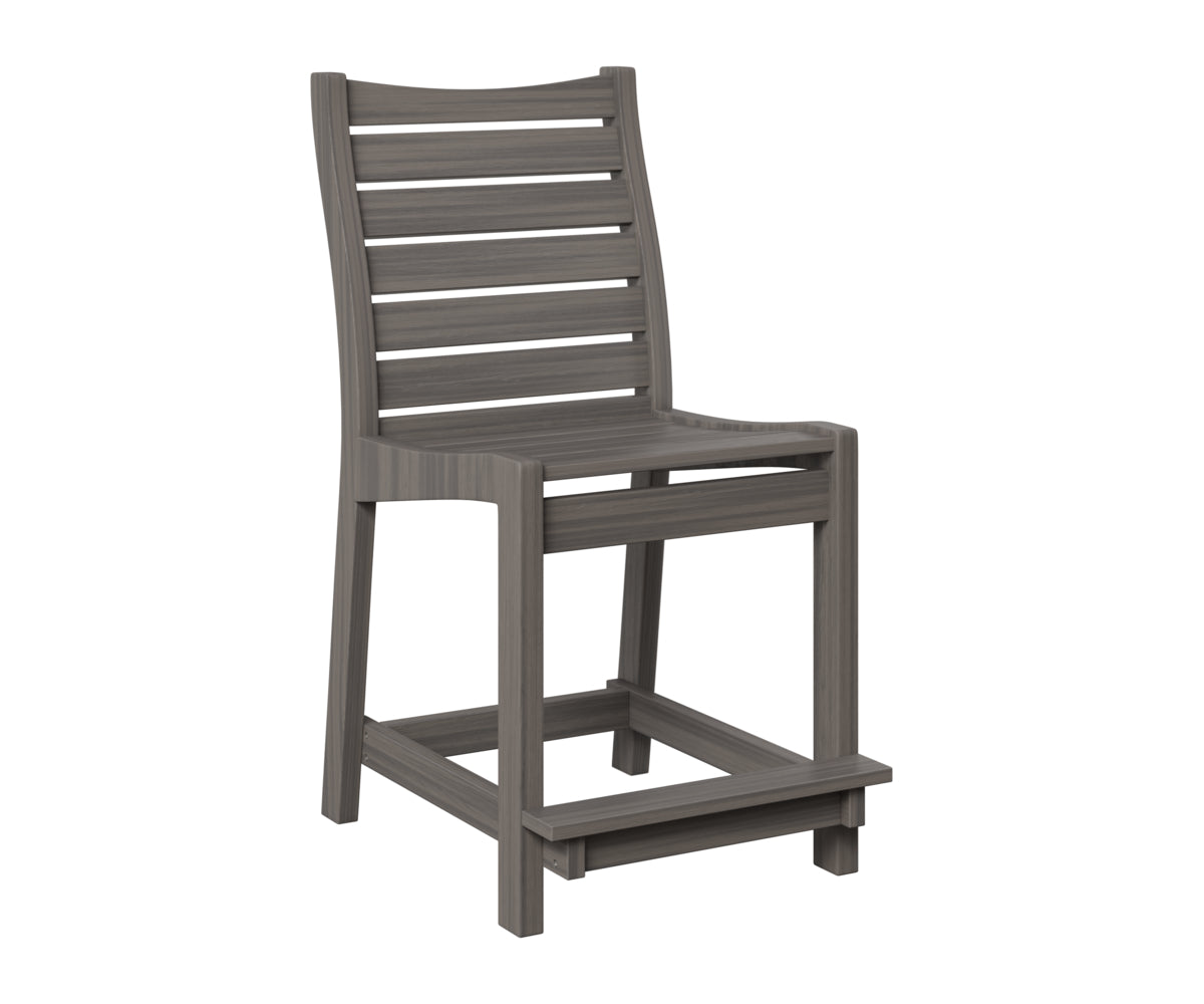Berlin Gardens Bristol Counter Chair in Coastal Gray