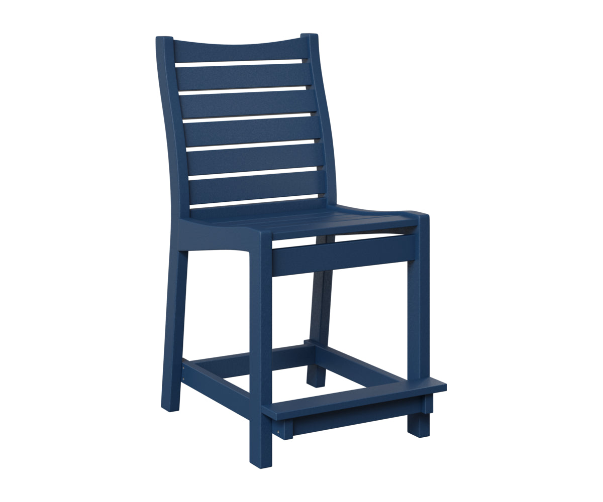 Berlin Gardens Bristol Counter Chair in Navy Blue