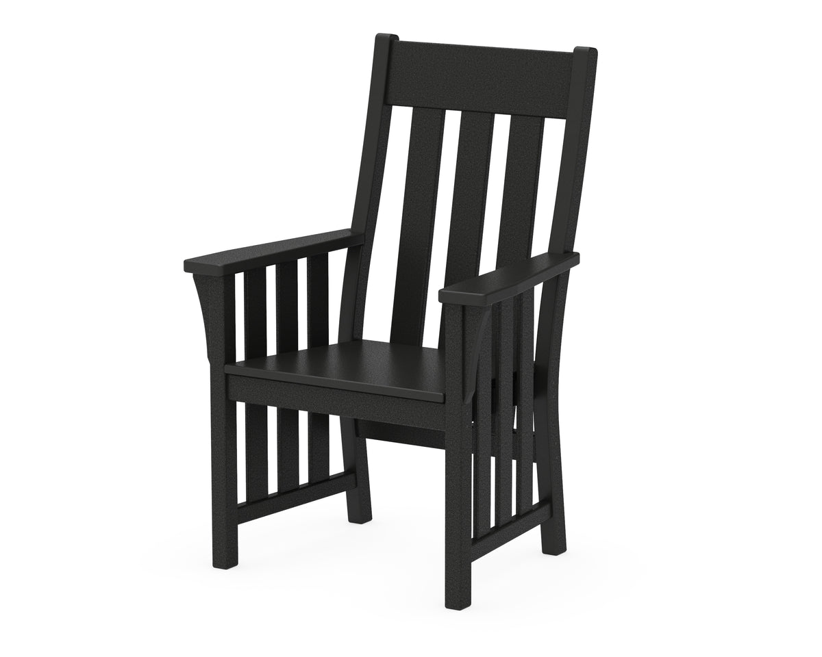 POLYWOOD Acadia Dining Arm Chair in Black