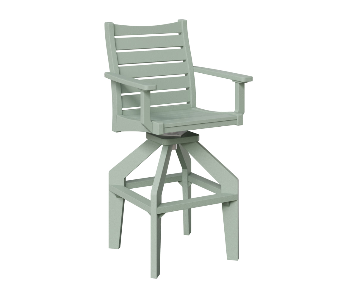 Berlin Gardens Bristol Swivel XT Chair in Sea Foam