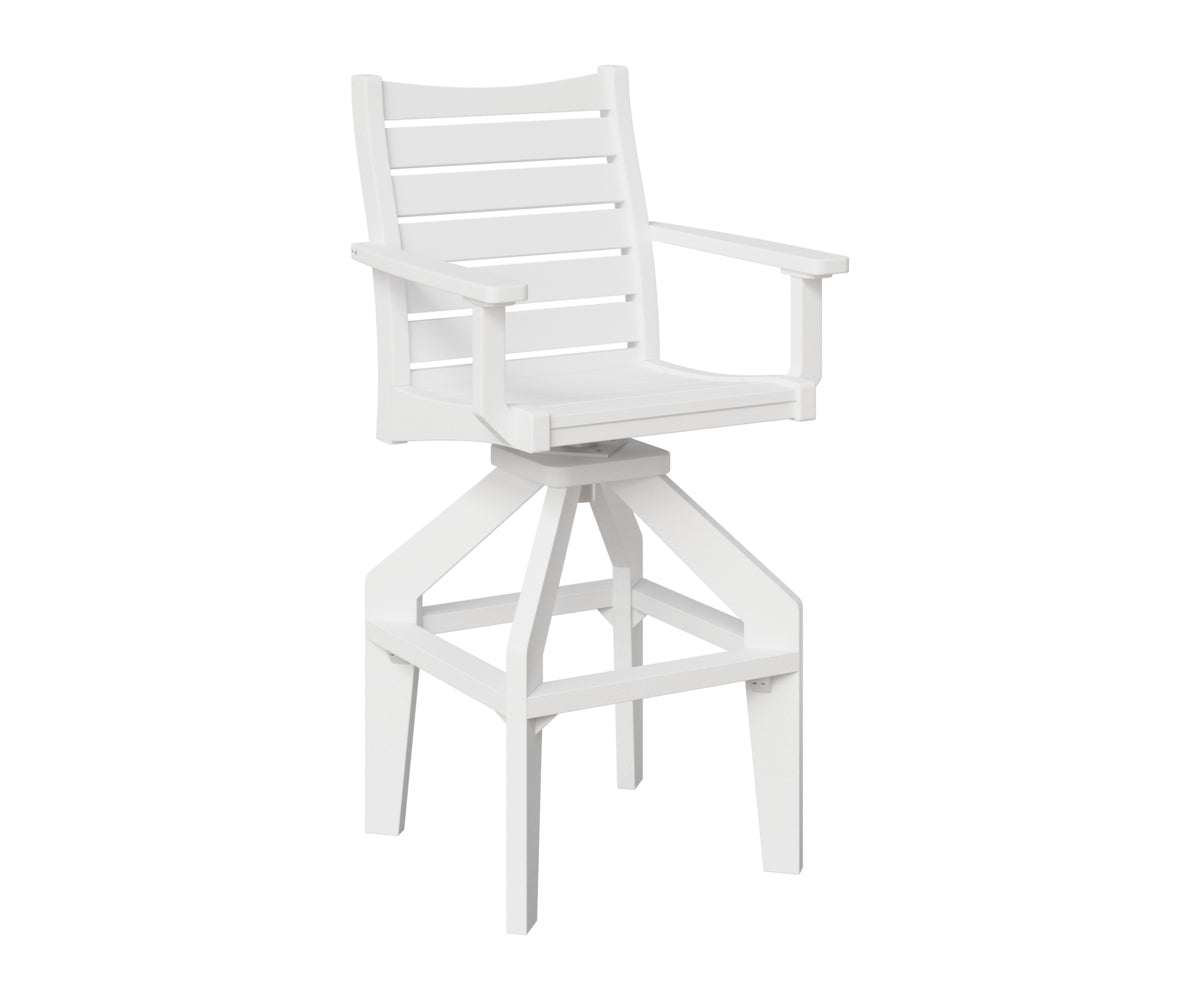 Berlin Gardens Bristol Swivel XT Chair in White