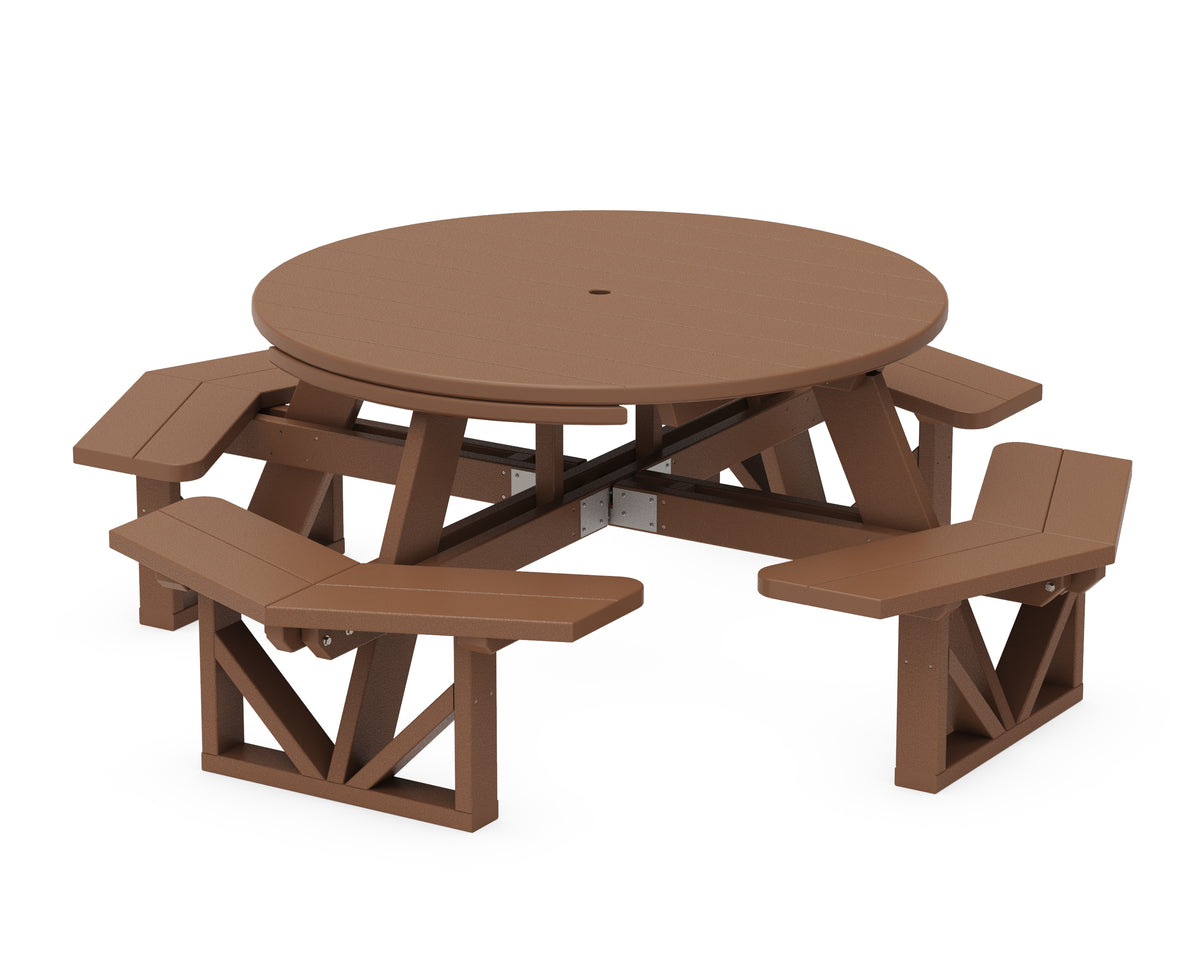 POLYWOOD Park 53" Octagon Table in Teak