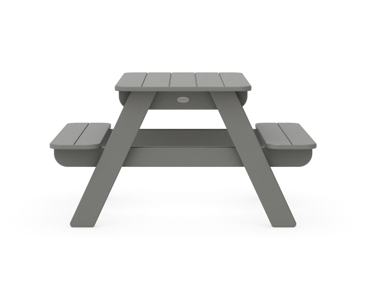 POLYWOOD Kids Outdoor Picnic Table angle view