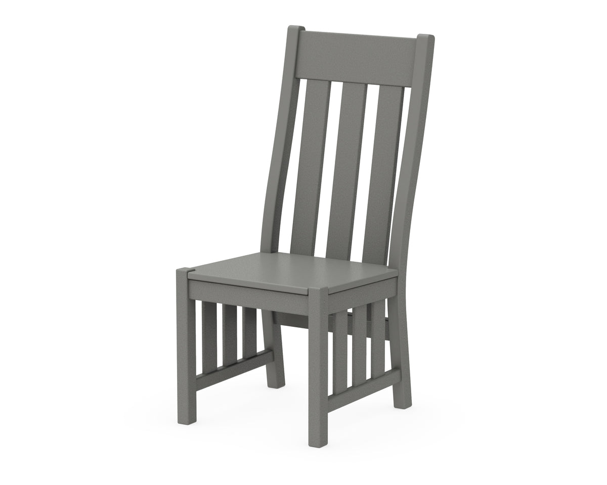POLYWOOD Acadia Dining Side Chair in Slate Grey