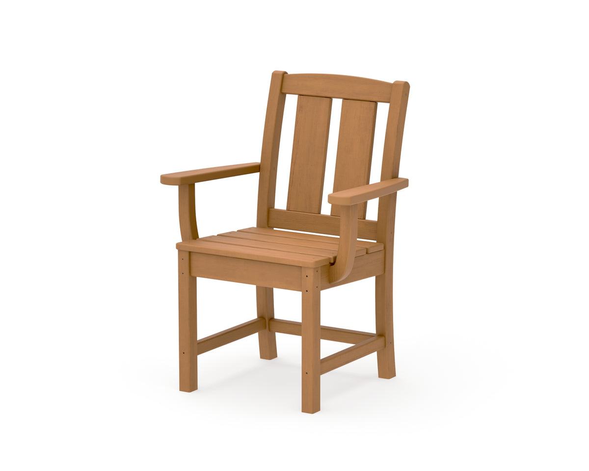 POLYWOOD Mission Dining Arm Chair in Natural