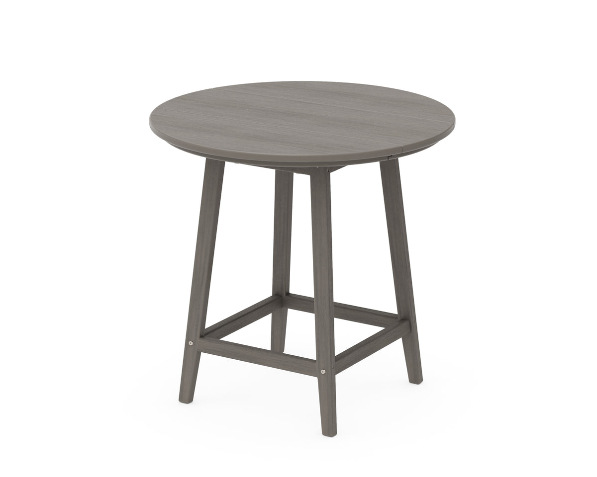 POLYWOOD Studio 30" Round Bistro Table in Driftwood