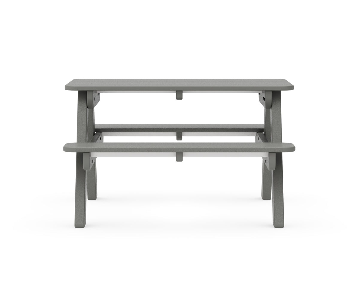 POLYWOOD Kids Outdoor Picnic Table angle view