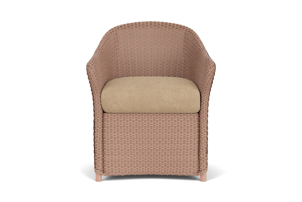Lloyd Flanders Weekend Retreat Dining Set in Rosewood with Hayden Sand fabric