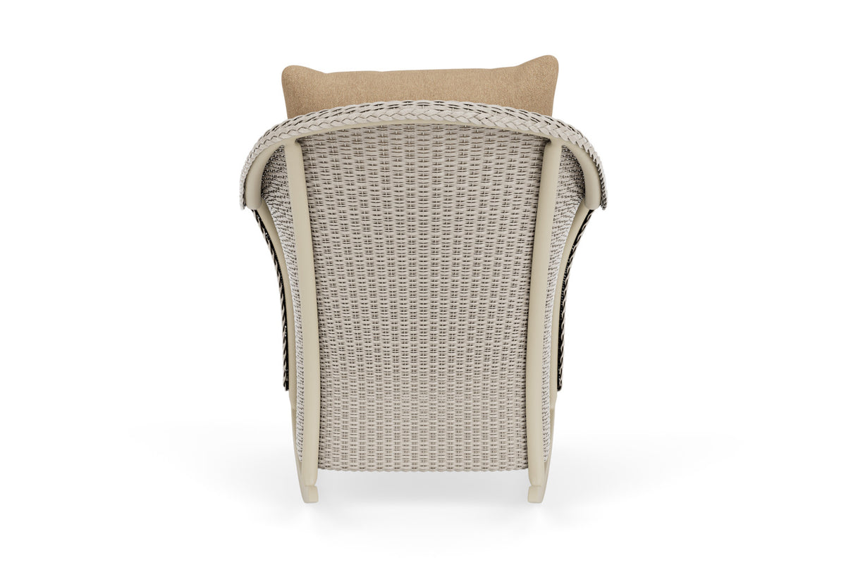Lloyd Flanders Weekend Retreat Lounge Rocker in Linen with Hayden Sand fabric, view 7