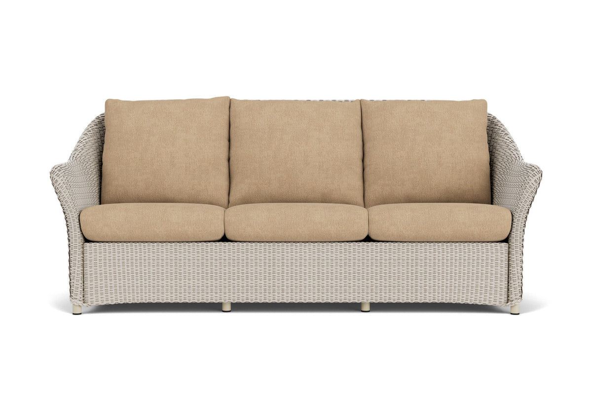Lloyd Flanders Weekend Retreat Sofa in Linen with Hayden Sand fabric