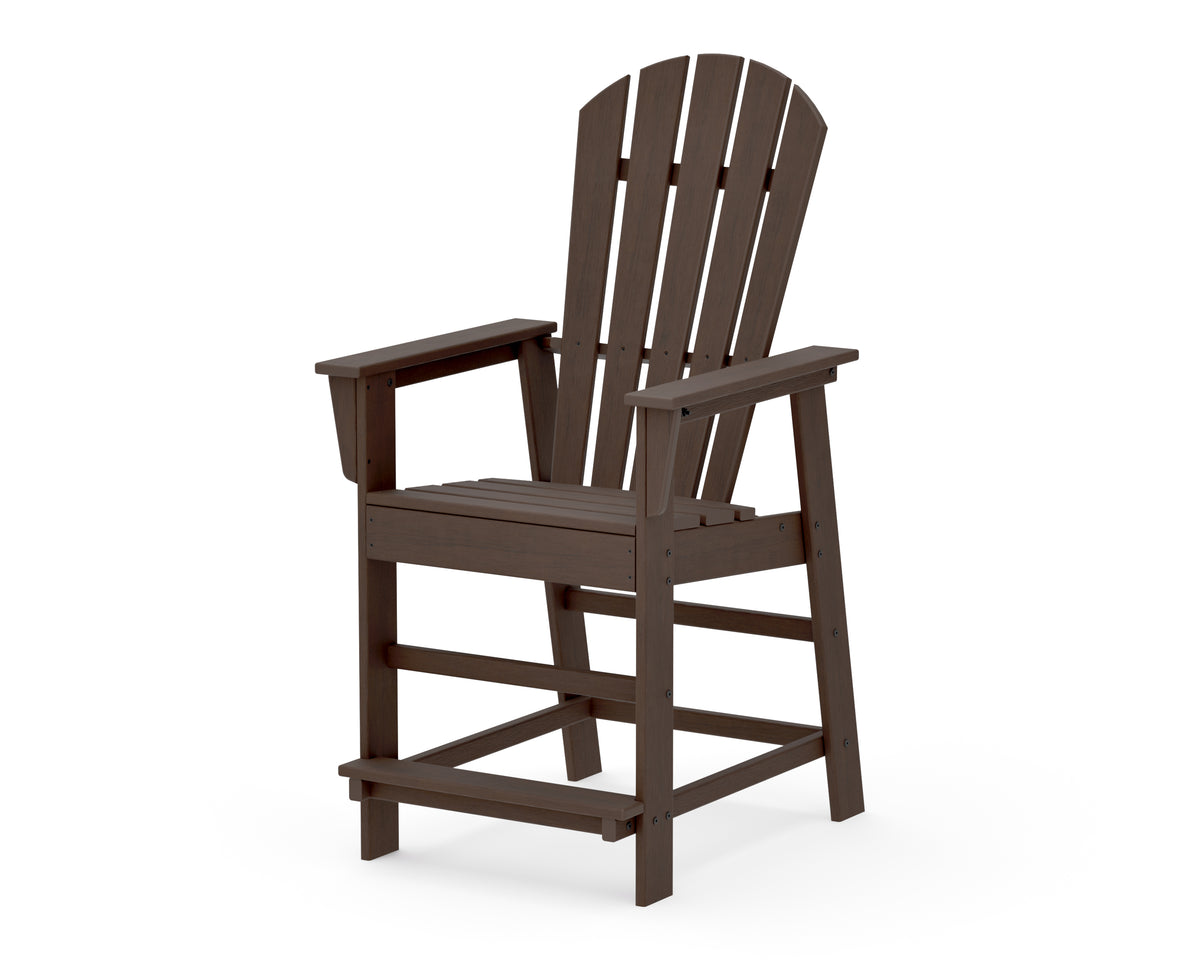 POLYWOOD South Beach Counter Chair in Kona