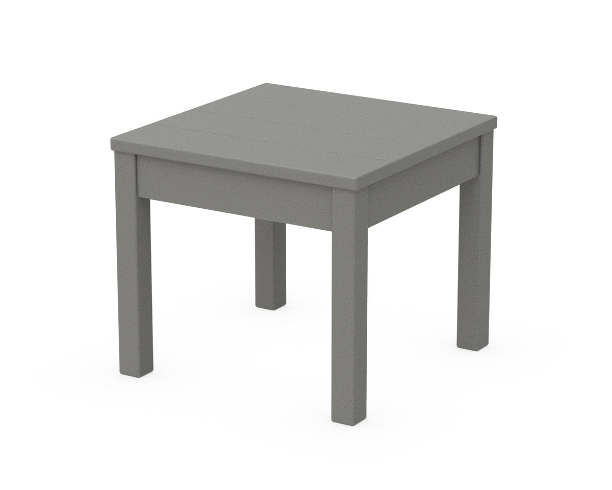 POLYWOOD 22" Square End Table in Slate Grey