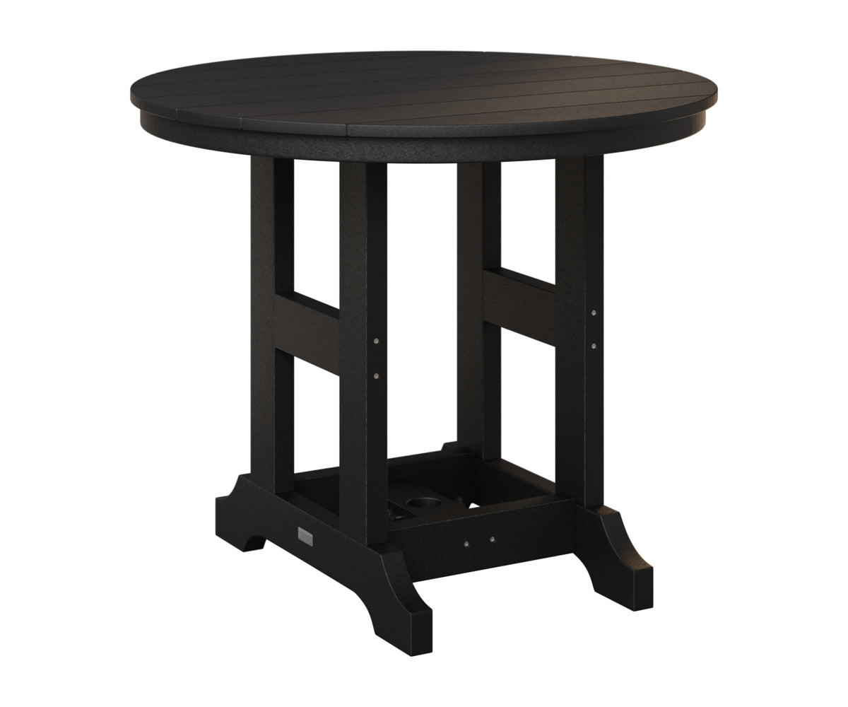 Berlin Gardens Garden Classic 38" Round Table in Black