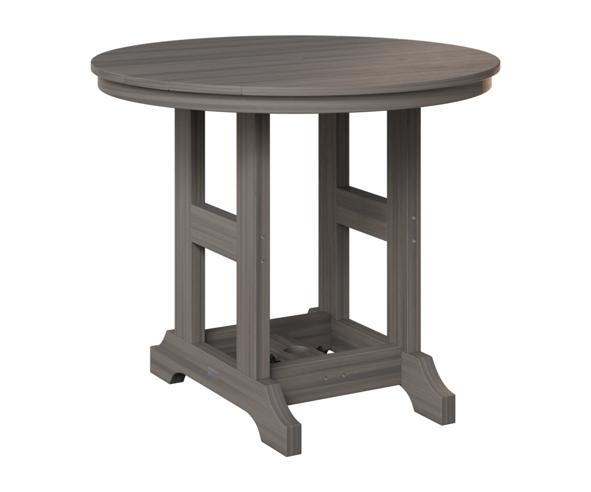 Berlin Gardens Garden Classic 38" Round Table in Coastal Gray