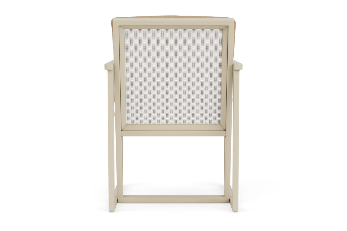 Lloyd Flanders Summit Dining Set in Linen with Hayden Sand fabric, view 7