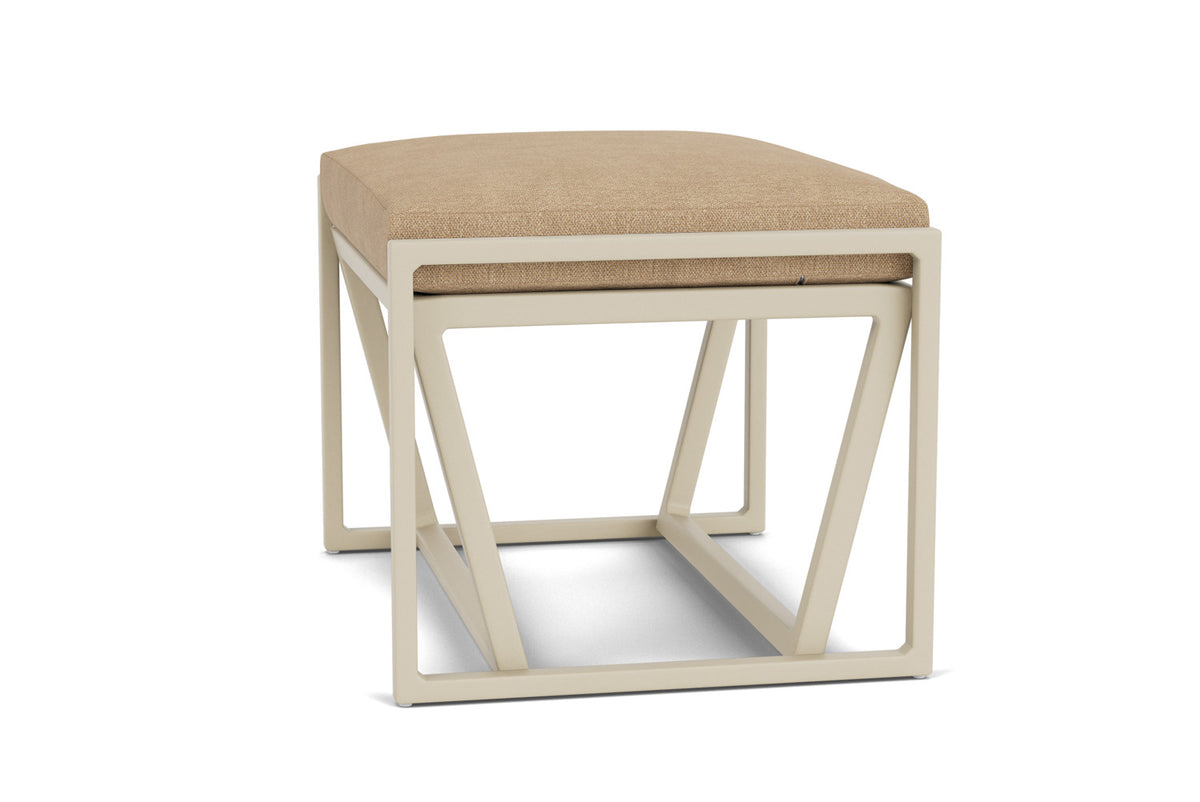 Lloyd Flanders Summit Ottoman in Linen with Hayden Sand fabric, view 9