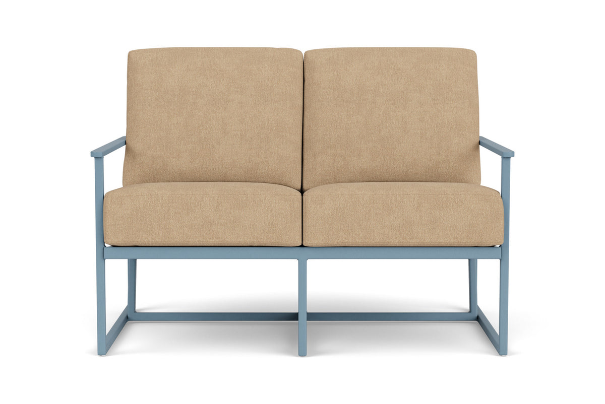 Lloyd Flanders Summit Conversation Set in Stillwater with Hayden Sand fabric