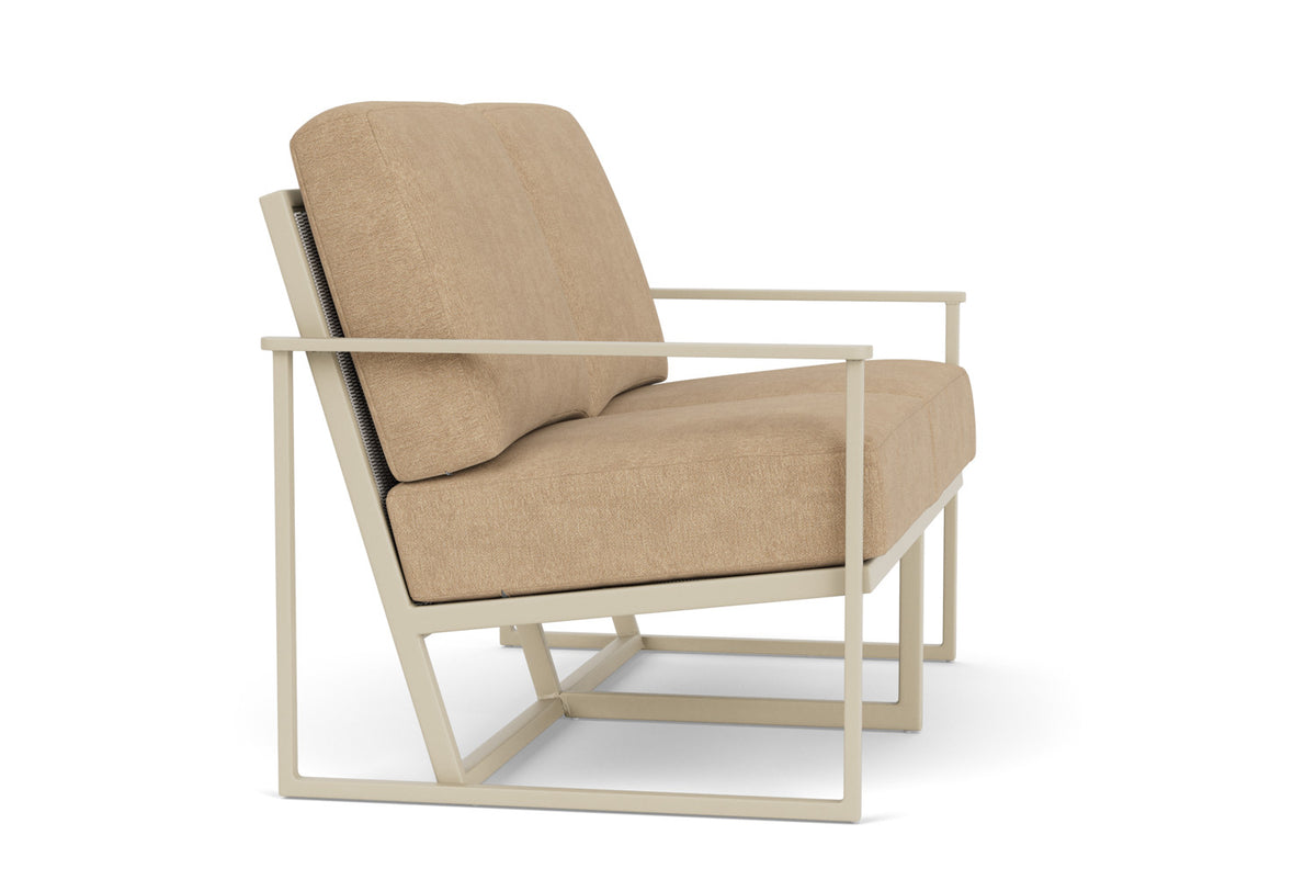 Lloyd Flanders Summit Loveseat in Linen with Hayden Sand fabric, view 4