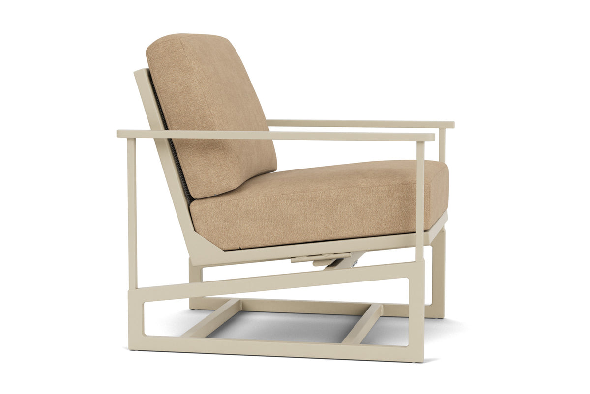 Lloyd Flanders Summit Spring Rocker in Linen with Hayden Sand fabric, view 4