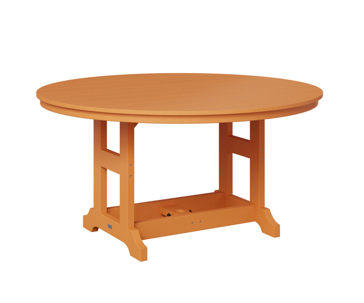 Berlin Gardens Garden Classic 60" Round Table in Mango Orange