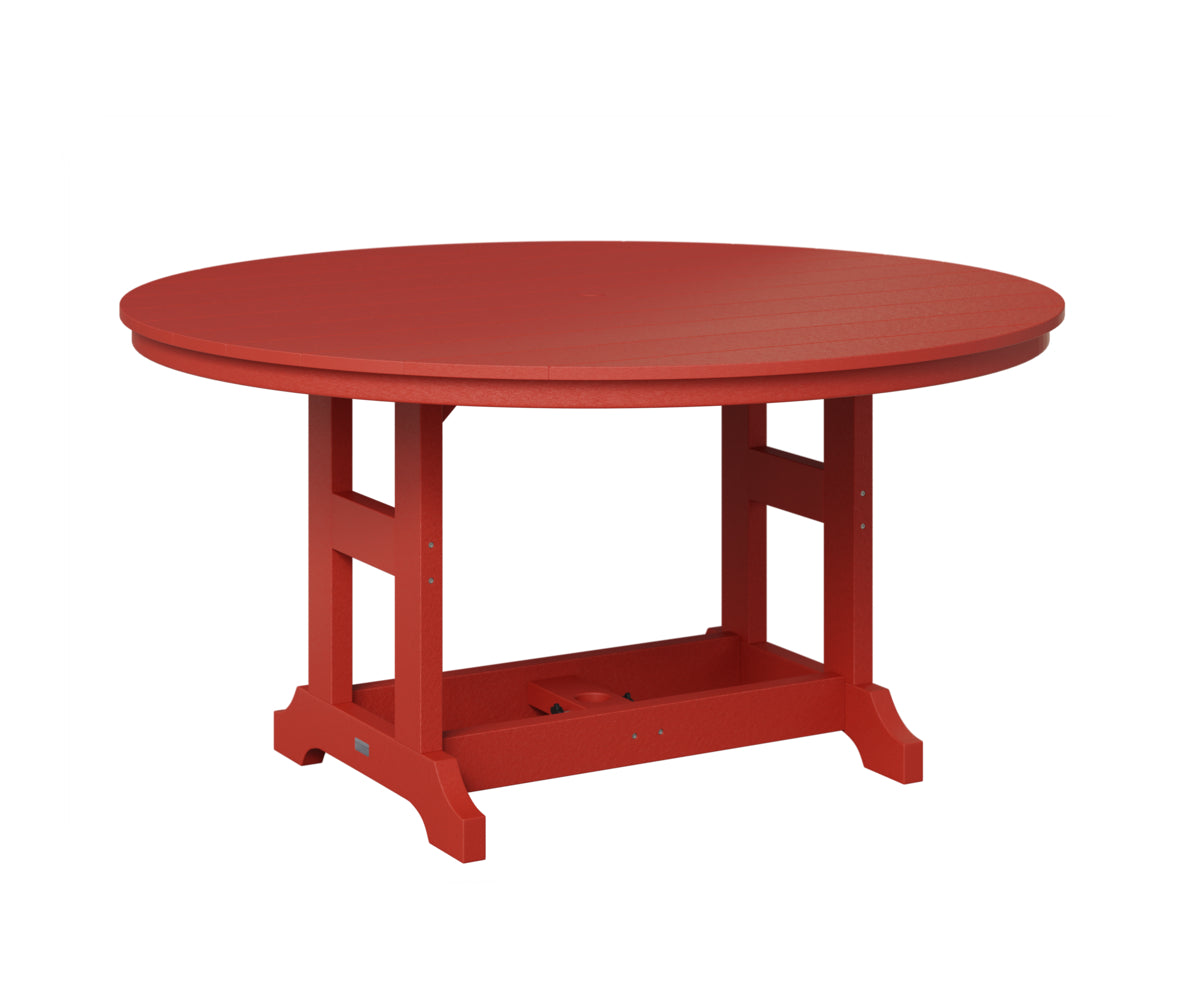 Berlin Gardens Garden Classic 60" Round Table in Scarlet Red