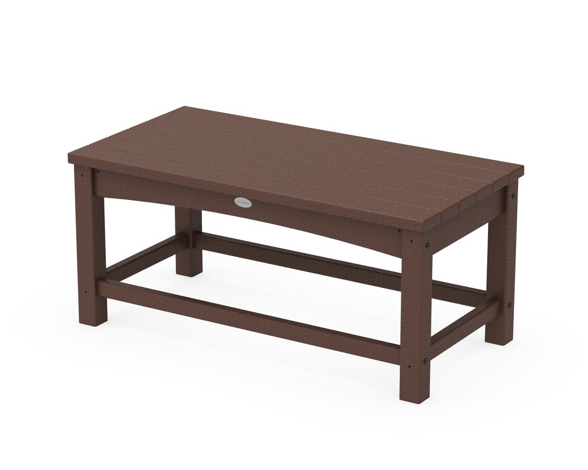 POLYWOOD Club Coffee Table in Mahogany