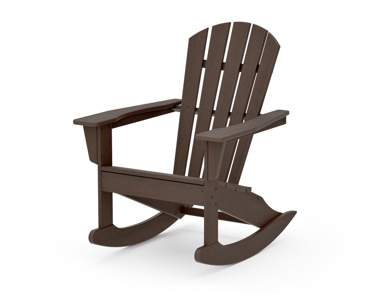 POLYWOOD Palm Coast Adirondack Rocking Chair in Kona
