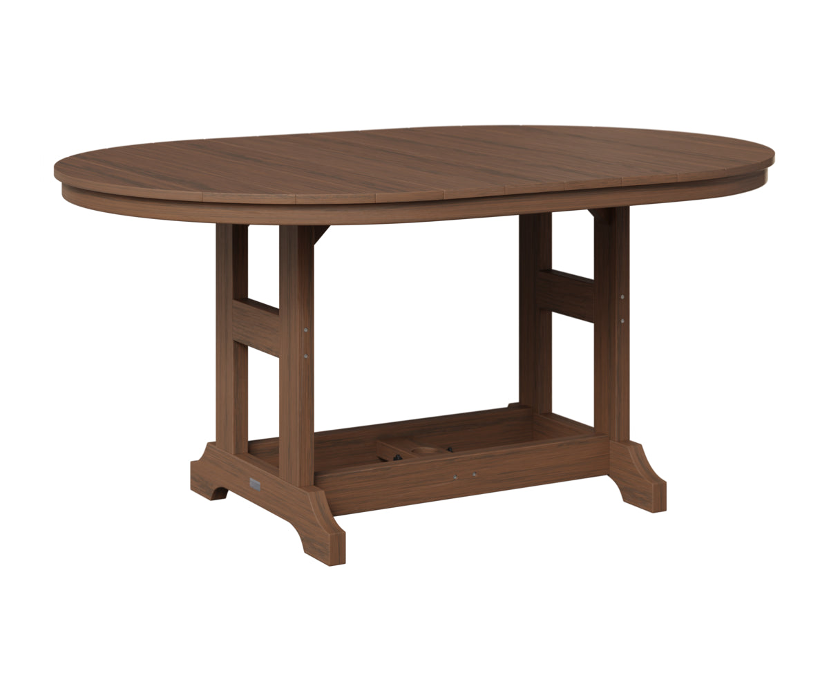 Berlin Gardens Garden Classic 44" x 64" Oblong Table in Brazilian Walnut