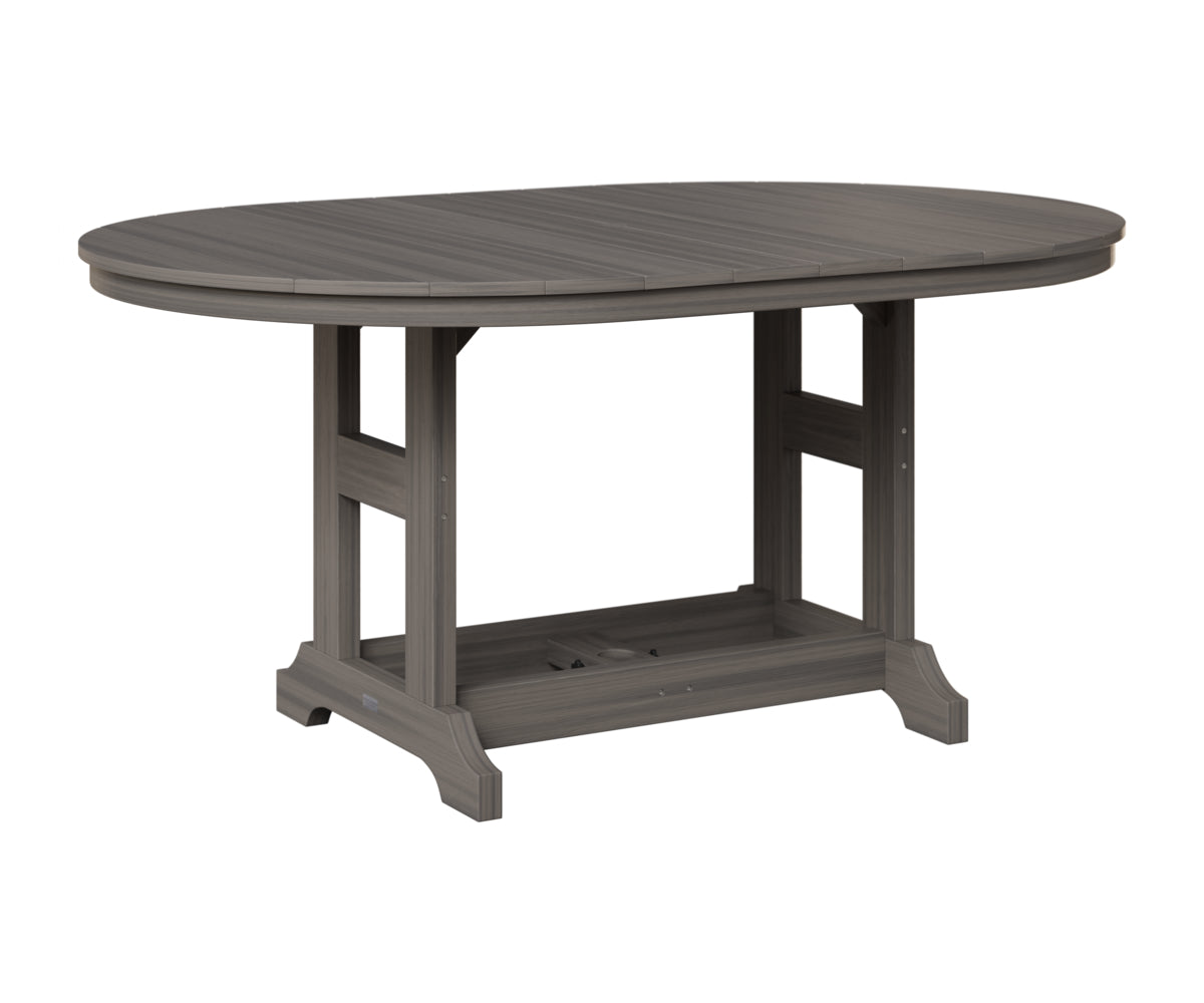 Berlin Gardens Garden Classic 44" x 64" Oblong Table in Coastal Gray