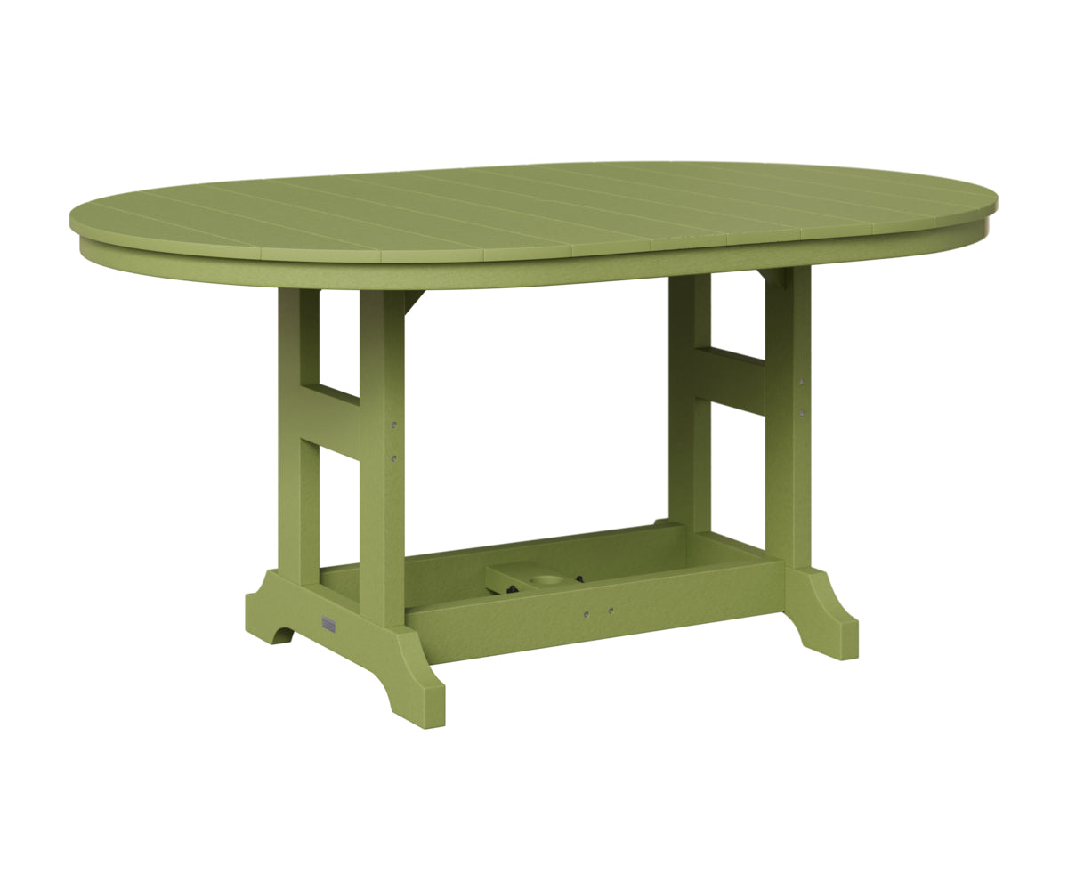 Berlin Gardens Garden Classic 44" x 64" Oblong Table in Kiwi Green