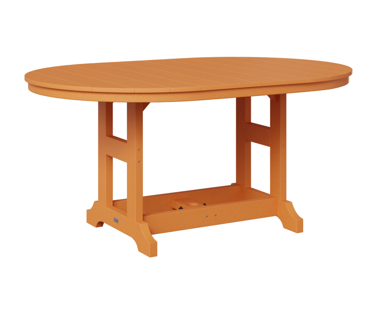 Berlin Gardens Garden Classic 44" x 64" Oblong Table in Mango Orange