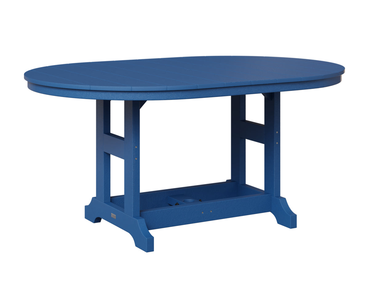 Berlin Gardens Garden Classic 44" x 64" Oblong Table in Pacific Blue
