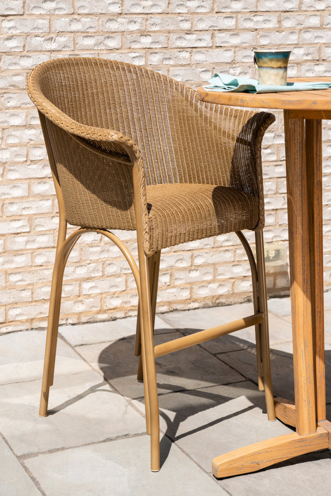 Lloyd Flanders All Seasons Balcony Stool with Padded Seat, lifestyle photo 3