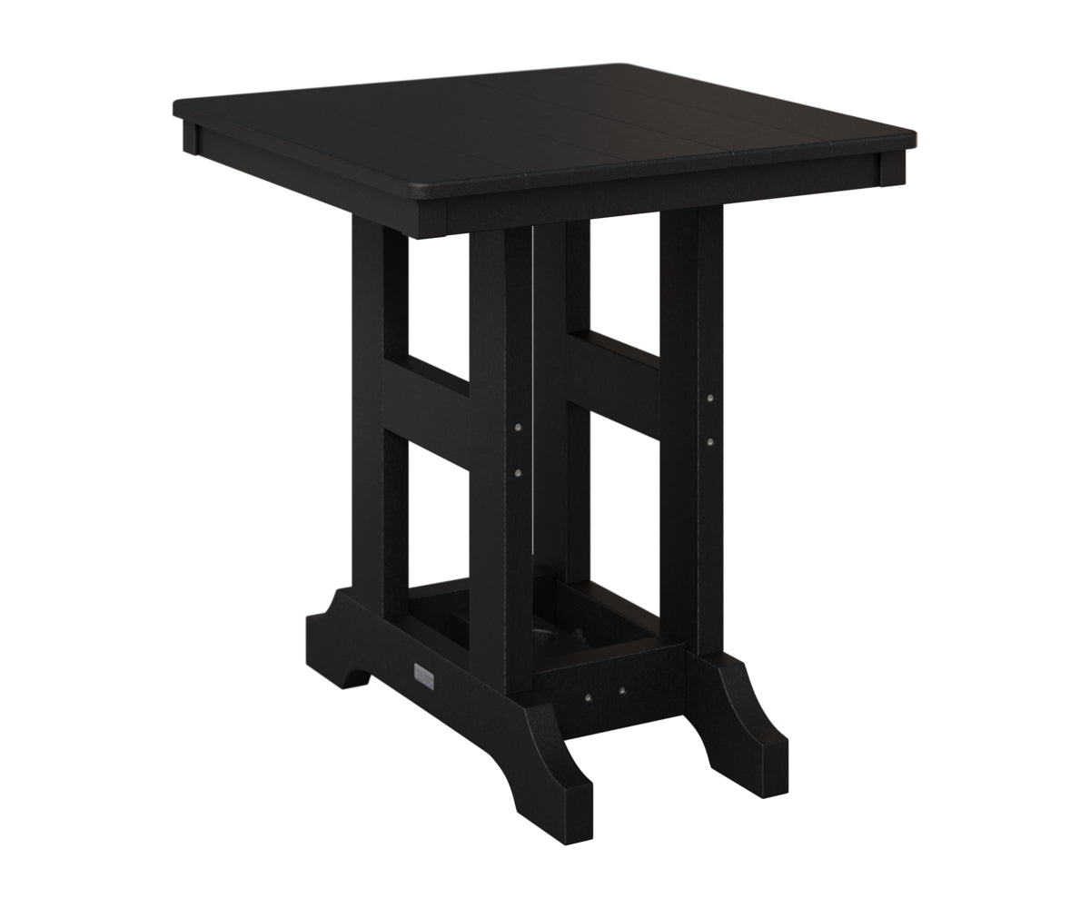 Berlin Gardens Garden Classic 28" Square Table in Black