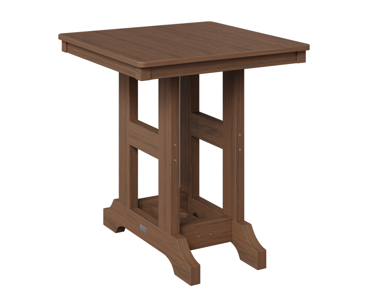 Berlin Gardens Garden Classic 28" Square Table in Brazilian Walnut
