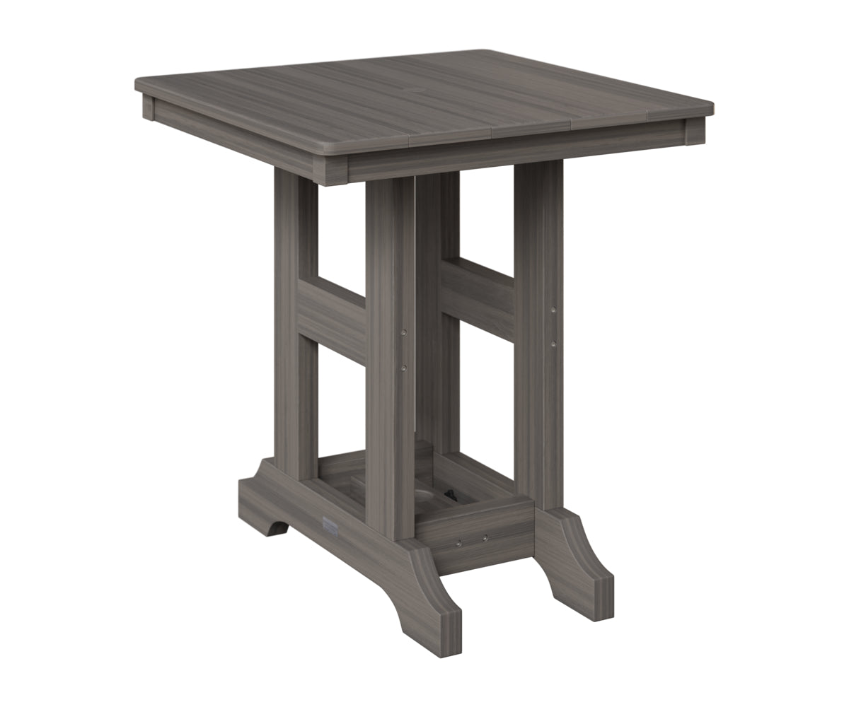 Berlin Gardens Garden Classic 28" Square Table in Coastal Gray