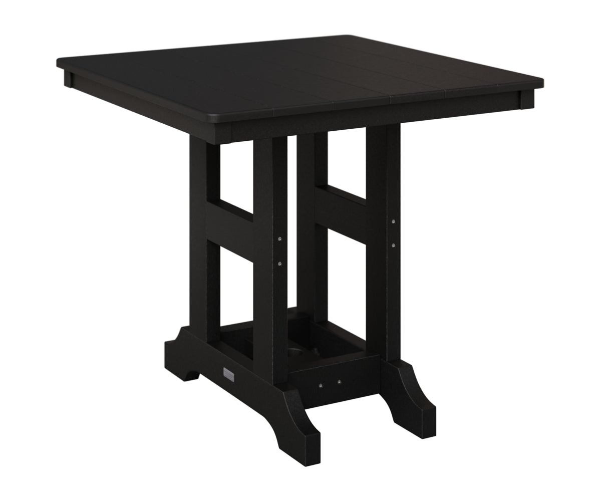 Berlin Gardens Garden Classic 33" Square Table in Black