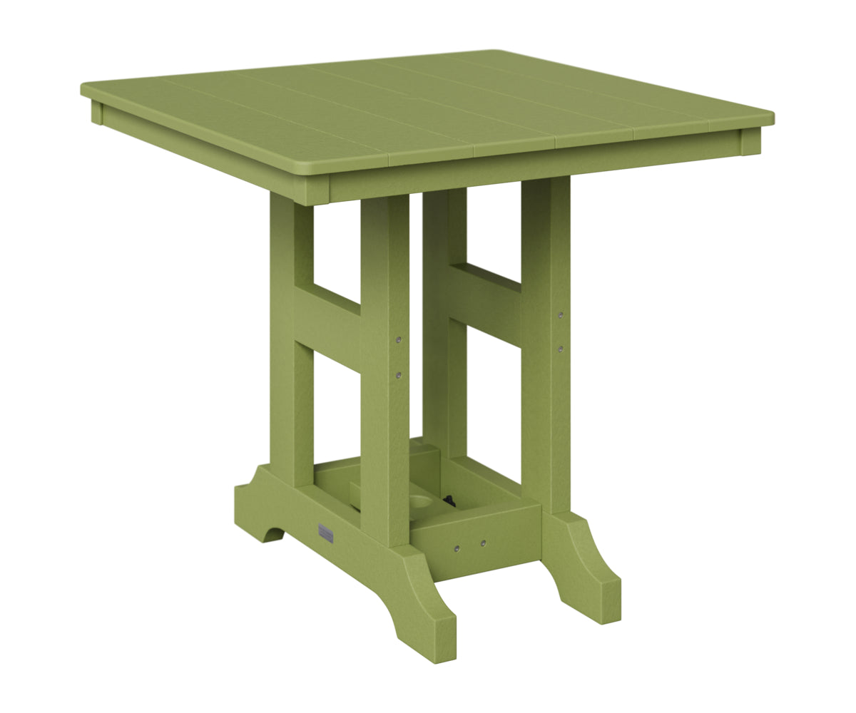 Berlin Gardens Garden Classic 33" Square Table in Kiwi Green