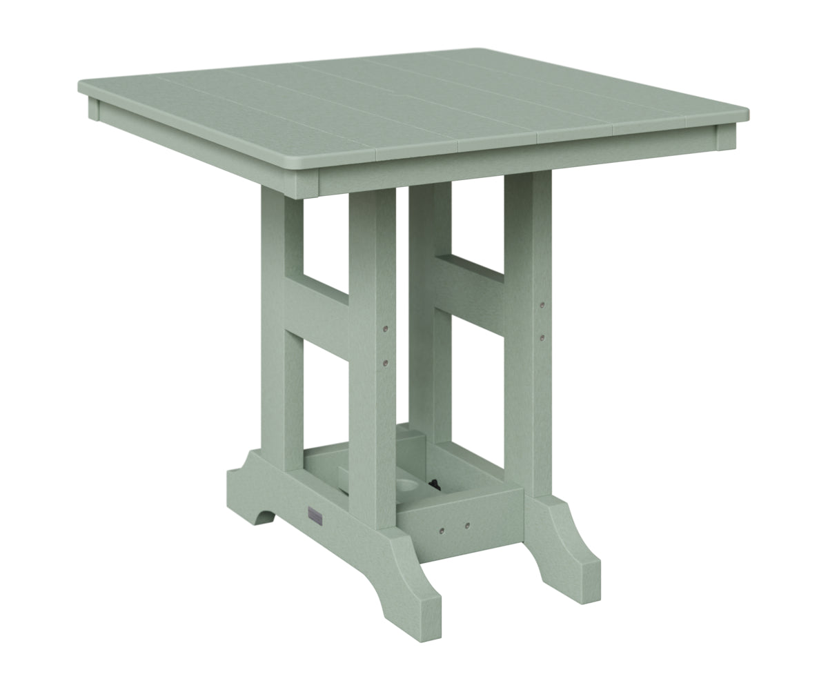 Berlin Gardens Garden Classic 33" Square Table in Sea Foam