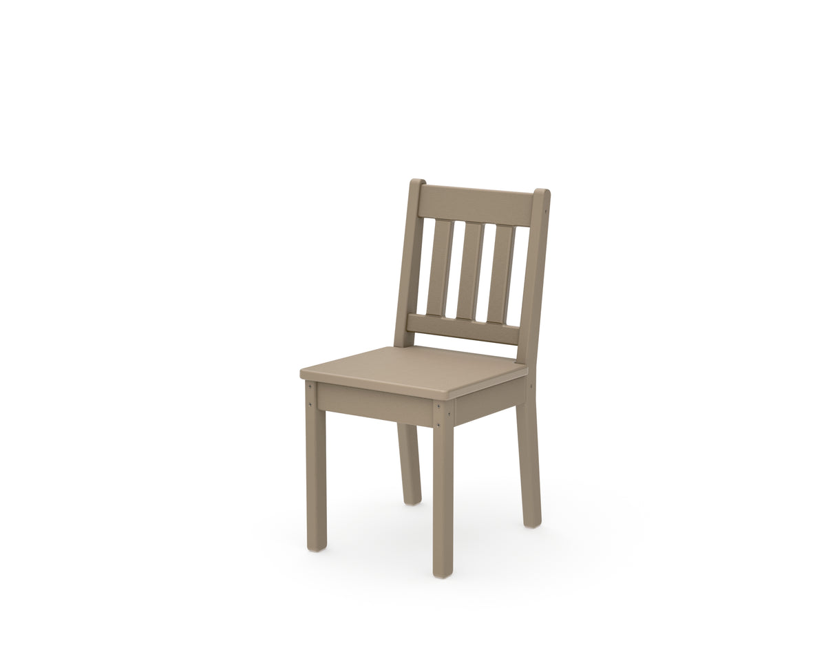 POLYWOOD Kids Vineyard Dining Chair in Vintage Sahara
