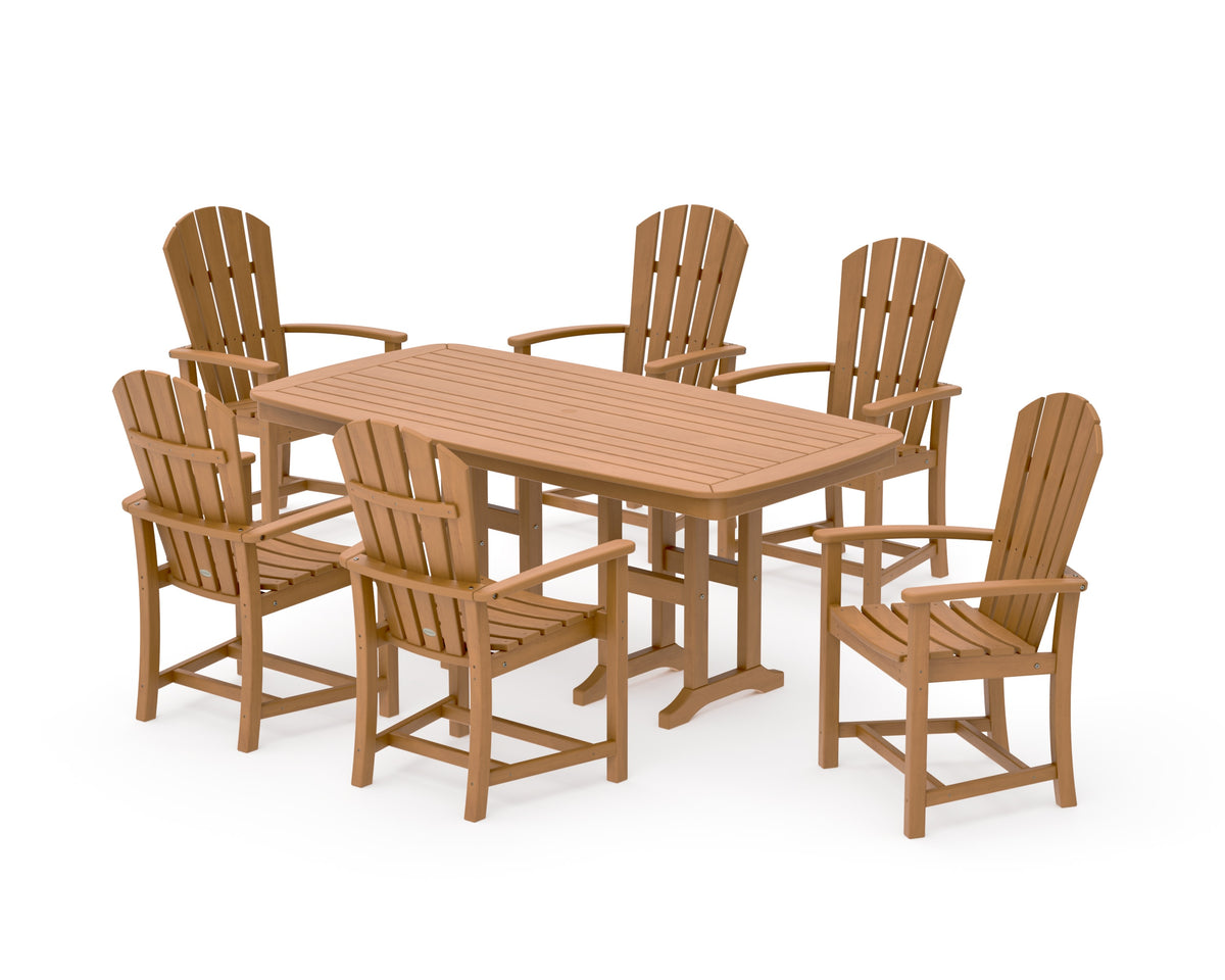 POLYWOOD Palm Coast 7-Piece Dining Set in Natural
