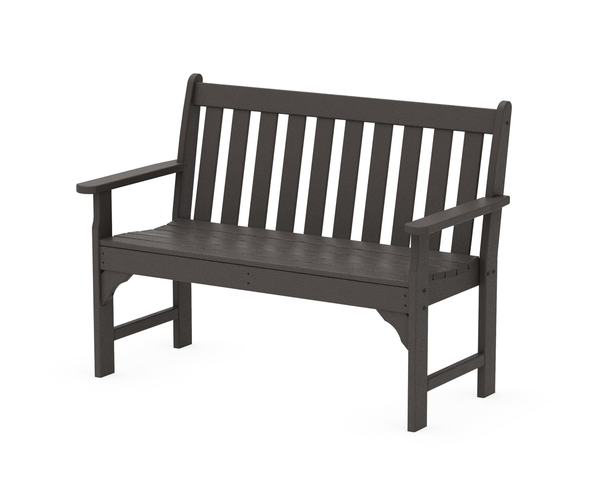 POLYWOOD Vineyard 48" Bench in Vintage Coffee
